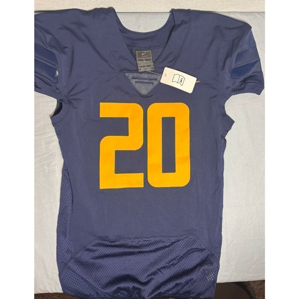 Nike Vapor Pro Football Jersey Men's Large Navy Blue Yellow Michigan Wolverines